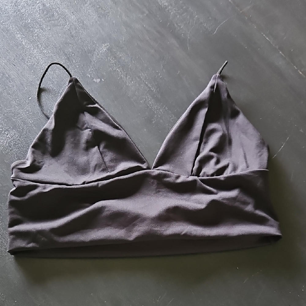 SHEIN Charcoal Bandeau Bralette